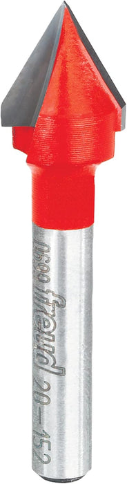 Freud 20-152: 1/2" (Dia.) 60° V Grooving Bit One Size 1/2-Inch Diameter 60-Degree V-Grooving Router Bit with 1/4-Inch Shank