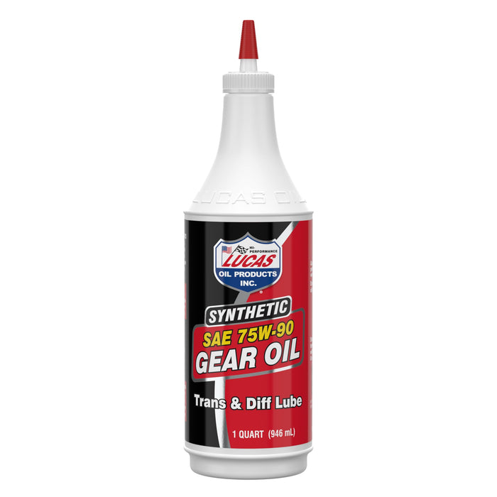 Lucas Oil 10047 SAE 75W-90 Synthetic Gear Oil/Transmission and Differential Lube, 1 Quart