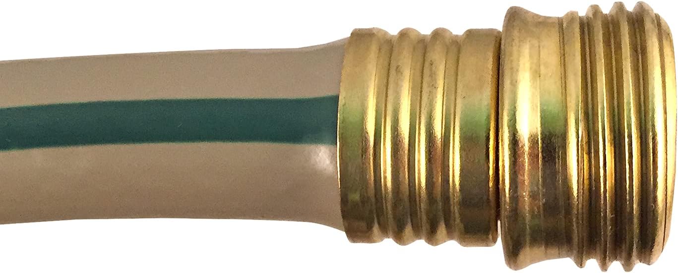 Flexon FAW12100CN 1/2" x 100ft Medium Duty Garden Hose – Kink-Resistant, Durable Vinyl, Leak-Proof Couplings, Weather-Resistant, Flexible Water Hose for Lawn, Garden, and Outdoor Use