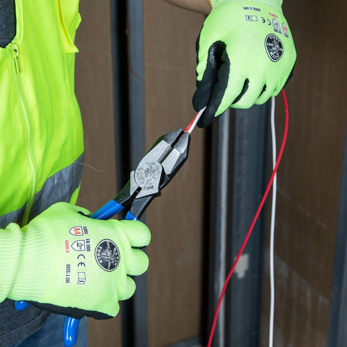 Klein Tools D2000-9ST Pliers, Heavy-Duty 9-Inch Ironworker Pliers for Rebar, ACSR, Screws, Nails and Most Hardened Wire