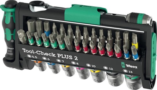 Wera Tools 05049056001 Chrome-Vanadium Tool-Check Plus 2 Set, 39 Pieces