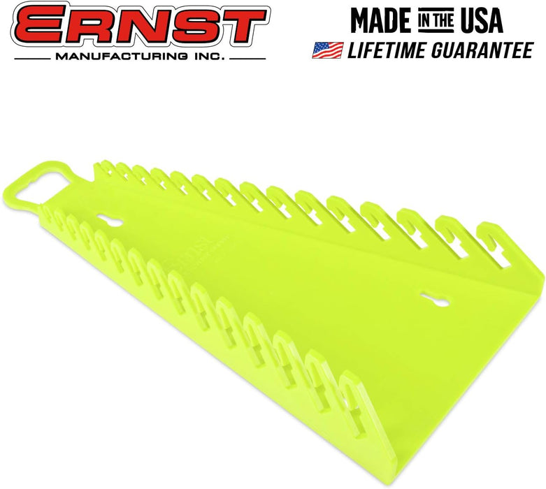 Ernst Manufacturing 5182HV Reverse Gripper Wrench Organizer, 15 Tool, High-Visibility