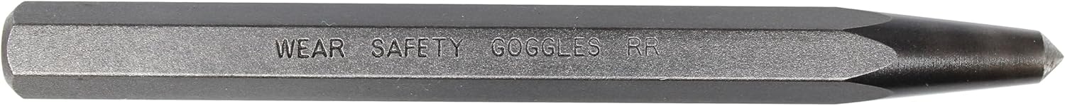 Mayhew Tools 41702 Center Punch, 1/2" x 5/16" Point - Carded, Shot Blast Finish