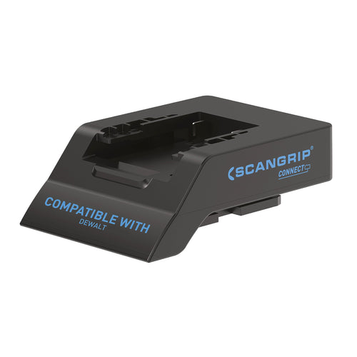 SCANGRIP Connector Designed for DeWalt 18 V/20 V Battery Packs, Made for SCANGRIP Connect Work Lights, Features Battery Safety System