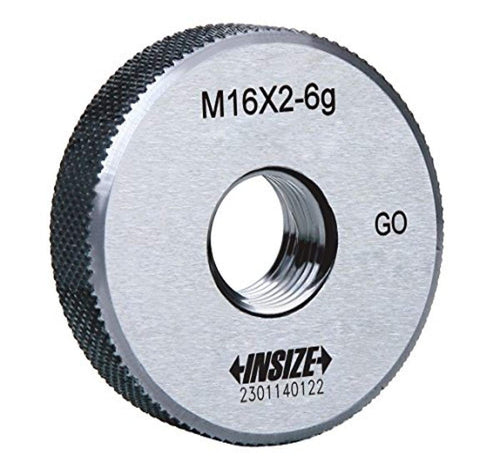 INSIZE 4120-10 Metric Thread Ring Gage, Go, M10 x 1.5 mm