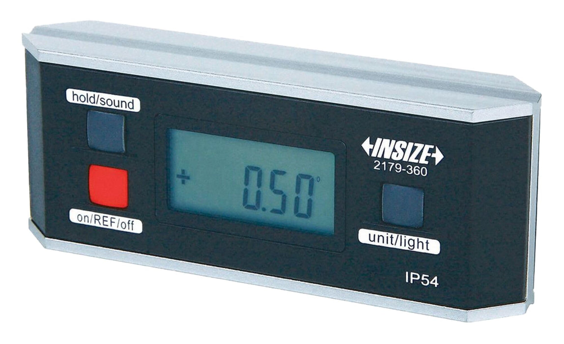 INSIZE 2179-360 Electronic Level and Protractor, 0 Degree - 360 Degree