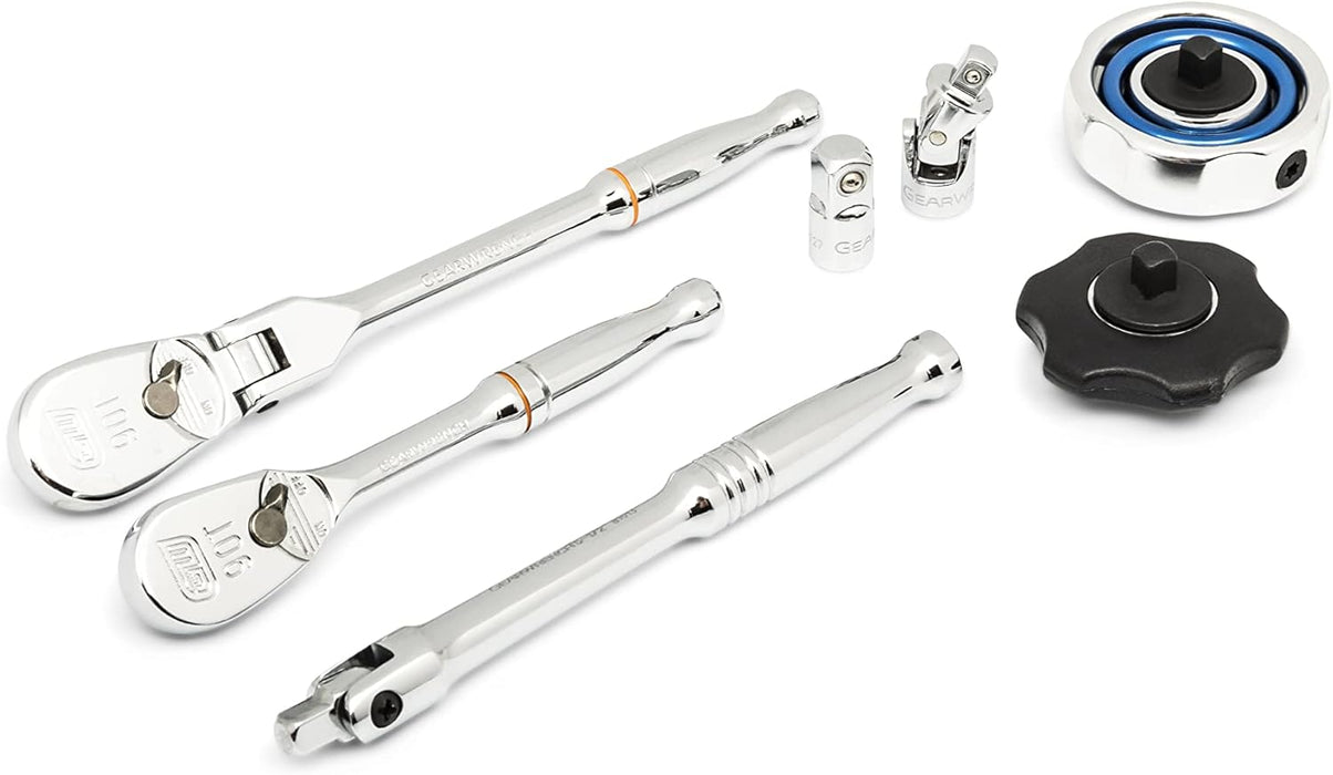 GEARWRENCH 86520 18 Piece 1/4" 90T Ratchet & Drive Tool Set with EVA Foam Tray