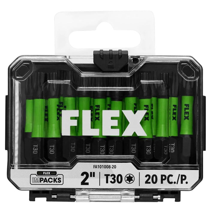 Flex FA101008-20 2" T30 Impact Driver Bit 20 piece