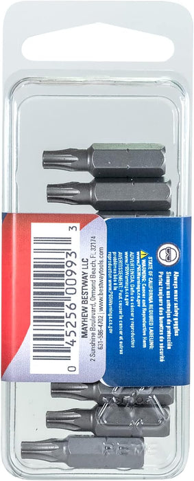 Mayhew Tools 18215-10 USA Torx Insert Bit, T20 x 1" (Pack of 10)