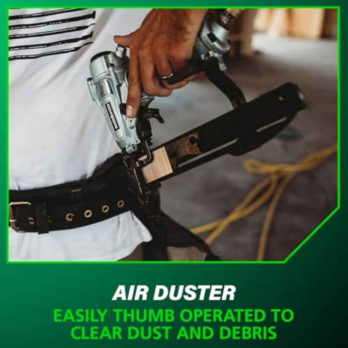 Metabo HPT PRO Finish Stapler, Pro-preferred Pneumatic Power Nailers, Finish Tool for Carpentry & Industrial Uses, All-Metal Key Component, 18 Gauge, 1/4" Crown Staples, Length 1/2" to 1-1/2", N3804A5 N3804A5 - Pro Model