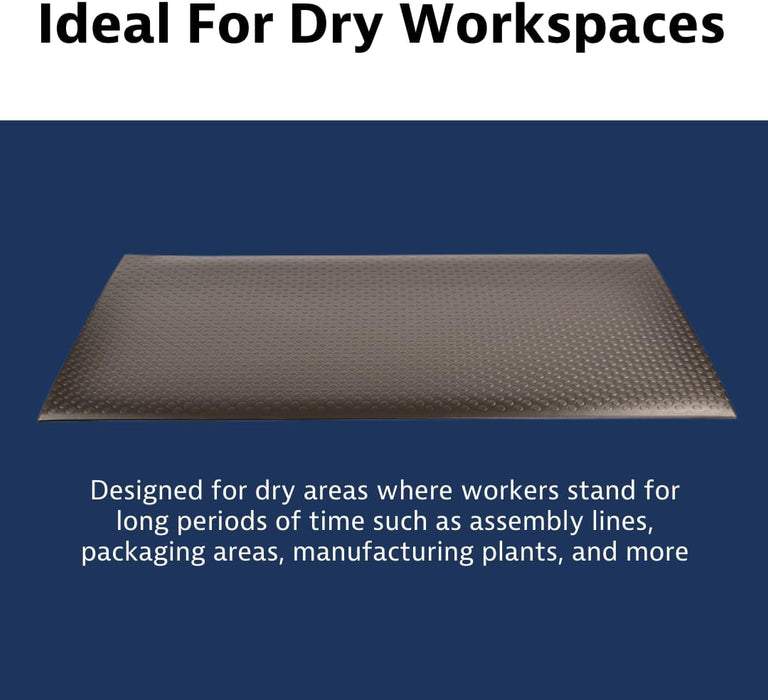 Notrax 417 Bubble Sof-Tred� with Dyna-Shield� 2' x 6' x 1/2" Anti Fatigue Mat, Slip Resistant Bubble Textured Surface, Ideal for Industrial and Commercial Workplaces, Black, 417S0026BL