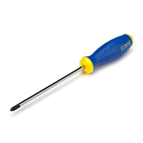 Estwing 42449-01 PH2 Philips Head Heavy-Duty Hex Shaft Demolition Screwdriver with Magnetic Tip, 6-in. Chrome Vanadium Steel Shaft, Ergonomic TPR Rubber Handle