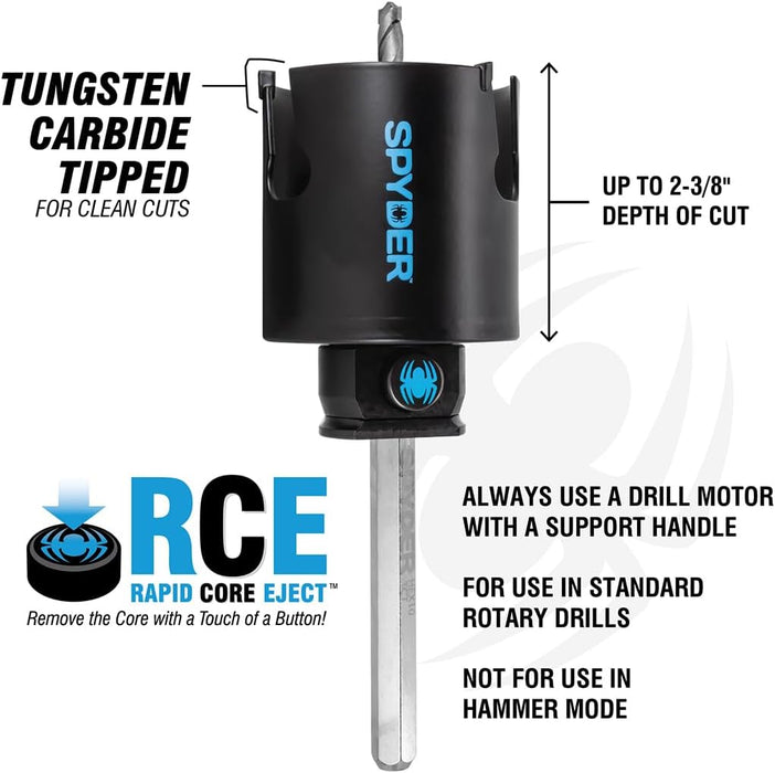 Spyder (600034) Rapid Core Eject Hole Saw, 3-Inch
