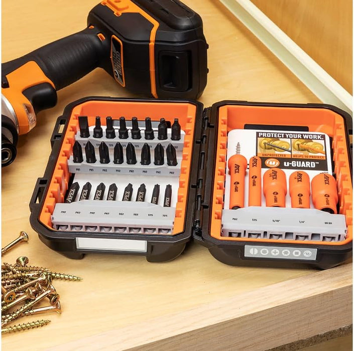 APEX AUGSET-30 Industrial Fastening Tools, Apex Ind 30 Piece U Guard Fastening Set