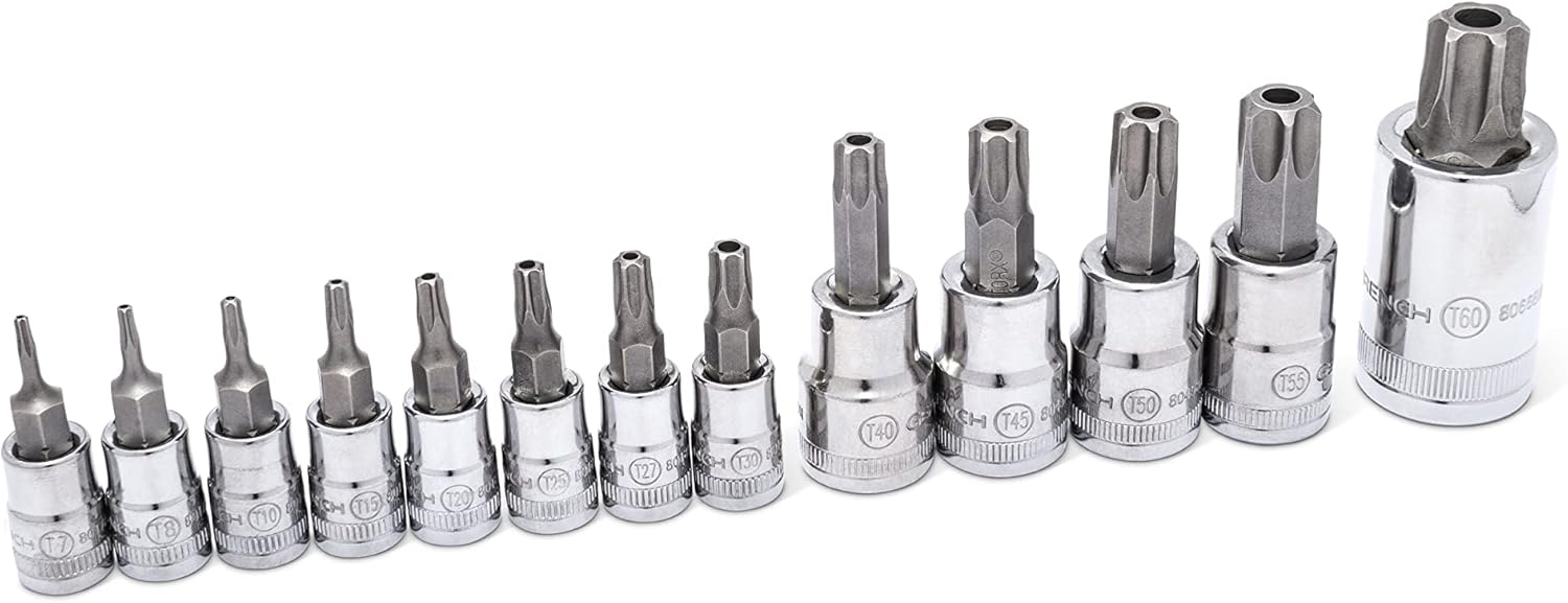 GEARWRENCH 89087 49 Piece 1/4", 3/8", 1/2" Drive Torx Bit Socket Master Set