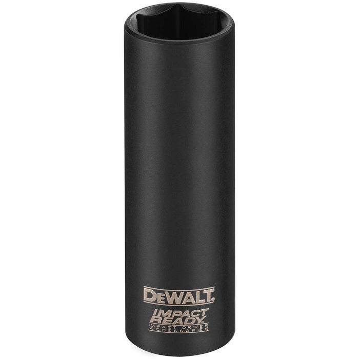 DEWALT DW2286 1/2-Inch IMPACT READY Deep Socket for 3/8-Inch Drive, Black Oxide