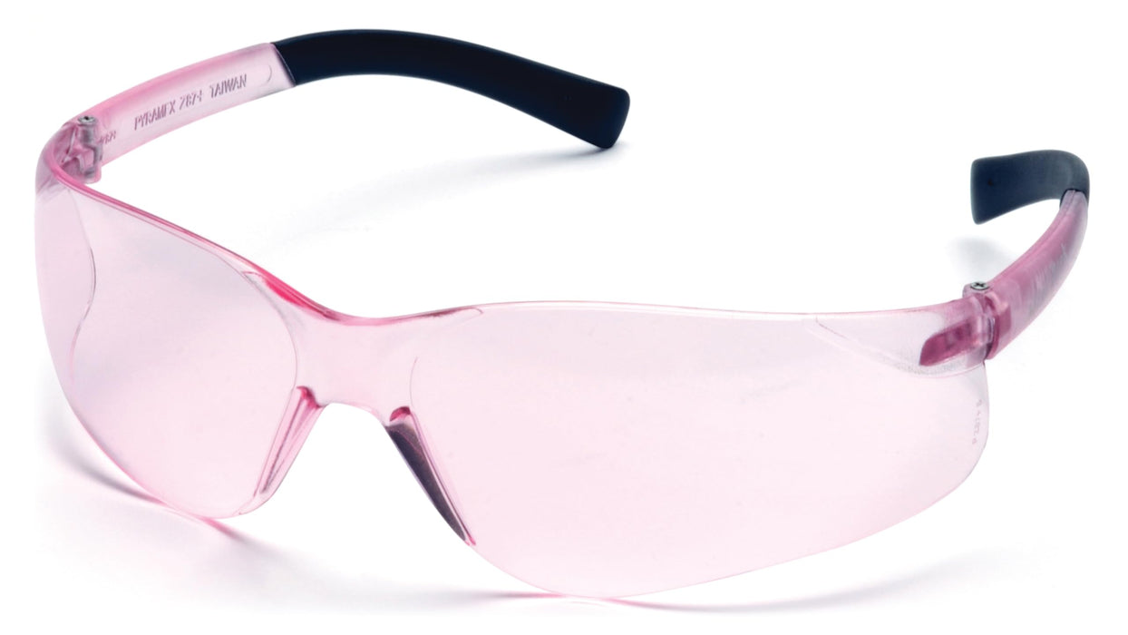 Pyramex S2517SN Mini Ztek Safety Glasses Pink Lens Pink Frame ANSI Z87+