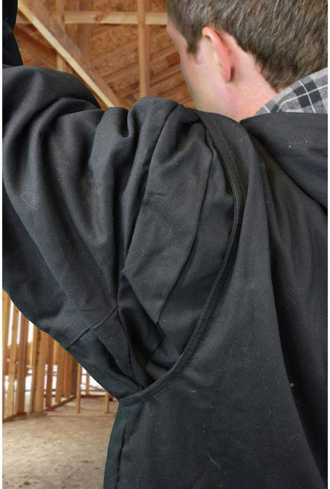 DEWALT DCHJ076A Heated Heavy Duty Work Coat Kit with 2.0Ah Battery and Charger, Large, Black (DCHJ076ABD1-L)