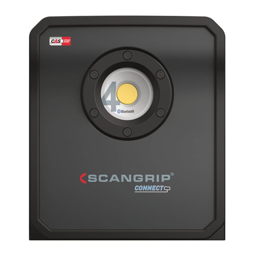 Scangrip NOVA 4 Connect 4000 Lumen LED Portable Work Light, Power Tool Battery Operated, Light Dimmer Function, Built-in Power Bank, Cordless, Outdoor Work