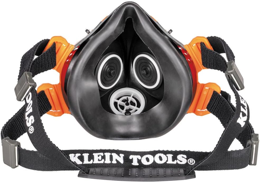 Klein Tools 60552 P100 Half-Mask Respirator, M/L