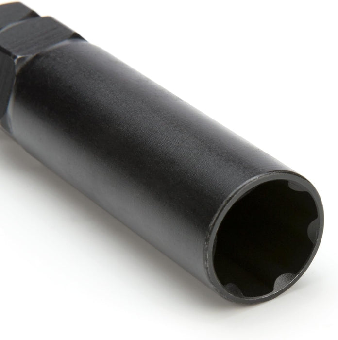 Steelman Pro 78540 6-Spline 45/64-Inch Socket-Style Locking Lug Nut Key, Removes Spline-Style Aftermarket Lug Nuts, Durable, Thin-Walled