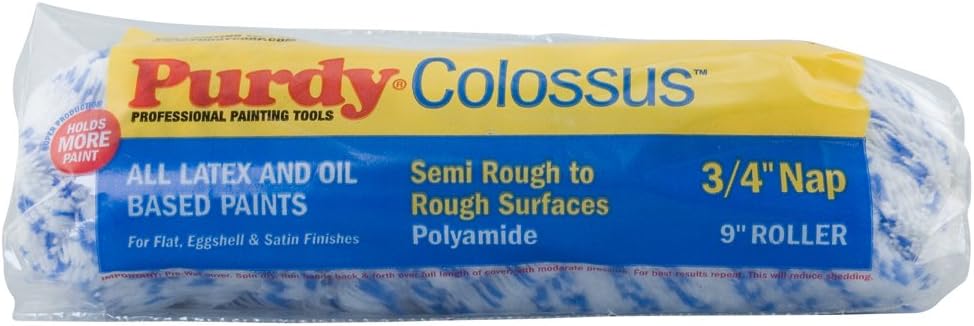 9" x 3/4" Nap Purdy 140630094 Colossus Roller Cover, Polyamide