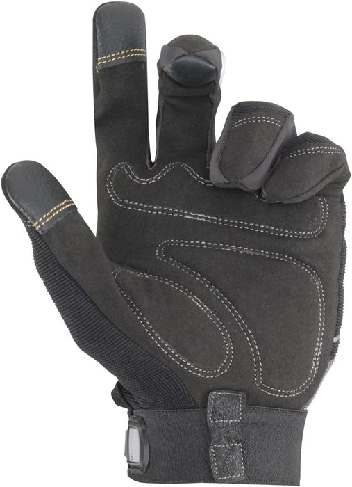 Custom Leathercraft 205BXL Pit Crew Mechanic's Glove, Black, X-Large