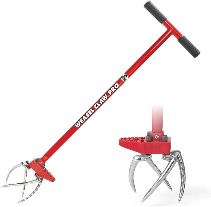 Garden Weasel Claw Pro - 3-in-1 | Cultivate, Loosen, Aerate, Weed | Gardening Hand Tiller, Twist Weeding Tool, Digging Fork, Cultivator, Soil Loosener