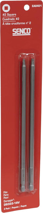 Senco EA0401 #2 Square Bits for DuraSpin Auto-Feed Screw Systems (Pack of 2)