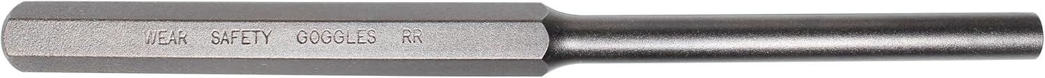 Mayhew Select 71504 3/8-Inch Pin Punch, Multi Shot Blast Finish 3/8 x 3.50" Pin 8" OAL x 1/2" Body
