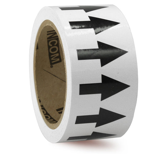 Accuform Signs RAW453BKWT Vinyl Directional Flow Arrow Tape, 2" W x 108' L
