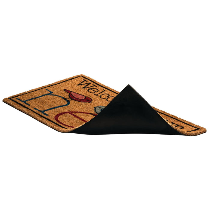 NoTrax, Welcome Nest, Vinyl-Backed Natural Coir Doormat, Entry Mat for Indoor or Outdoor Use, 18"x30", C12 (C12S1830NW)