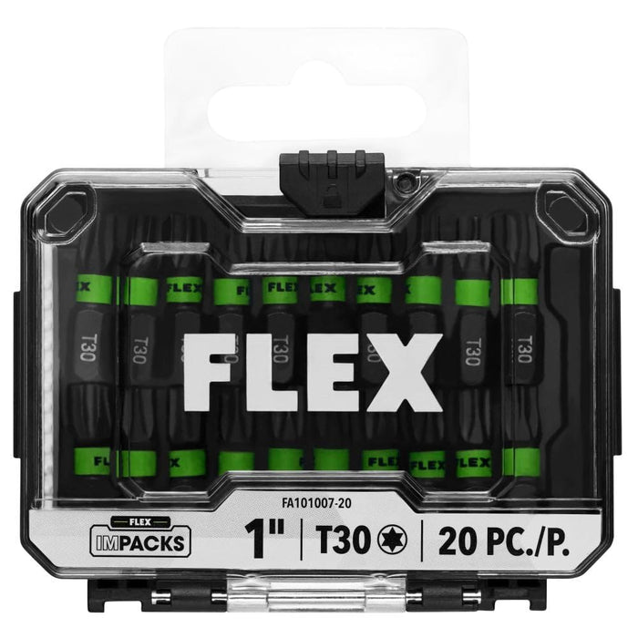 Flex FA101007 1" T30 Impact Driver Bit, 20 Piece Bulk