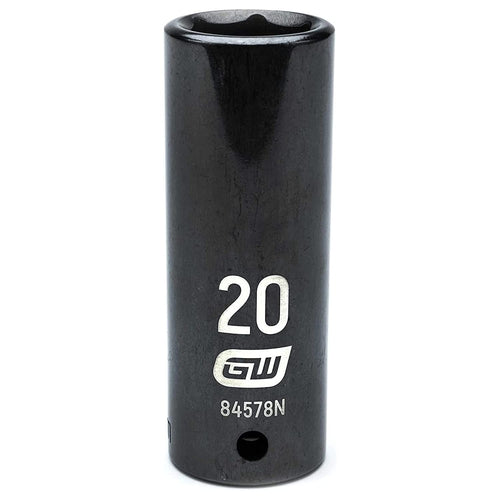 GEARWRENCH (84578N) 1/2" Drive 6 Pt. Deep Impact Socket, 20mm