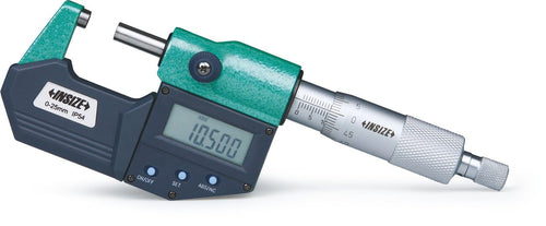 INSIZE 3108-25A Electronic Outside Micrometer, IP65, 0-25mm/0-1"