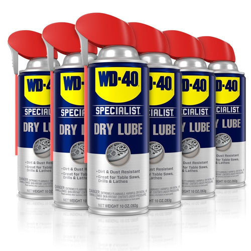 WD-40 300059 Specialist Dry Lube, Lubricant for Corrosion Protection on Table Saws, Drills and Lathes, 10 oz (Pack of 6)