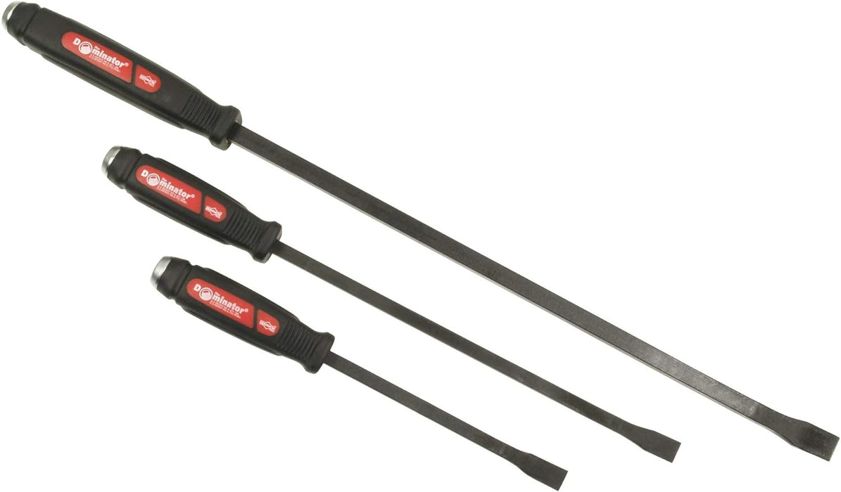 Mayhew Tools 61355 Dominator Pry Bar Set, 3-Piece Curved, Black Oxide Finish