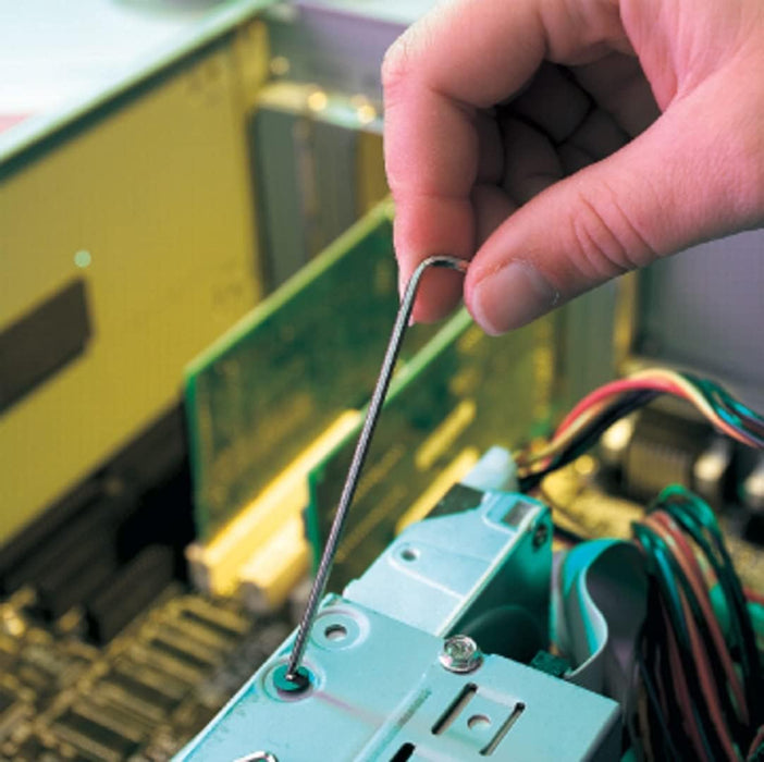 Bondhus 17054 Tagged and Barcoded 2.5mm Ball End Tip Hex Key L-Wrench with BriteGuard Finish, 112mm Classic