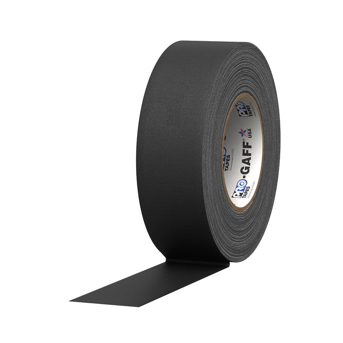 ProTapes 106061 Pro Gaffer Gaffers Tape, 2 in x 55 yd, Black (Pack of 1)