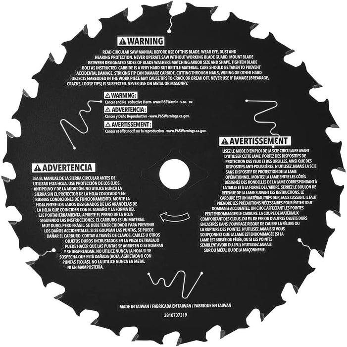 FLEX FA201001 7-1/4-Inch 24T Carbide Rough Cut Wood Circular Saw Blade