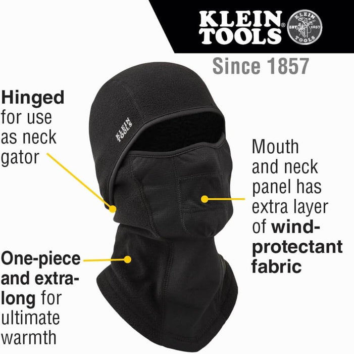 Klein Tools 60132 Wind Proof Hinged Balaclava