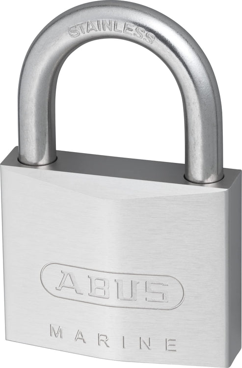 ABUS 75IB/50 KD Marine Grade Chrome Plated Brass Padlock, Stainless Steel Shackle, Keyed Different