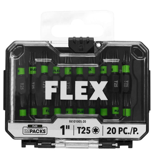 Flex FA101005-20 1" T25 Impact Driver Bit, 20 Piece Bulk