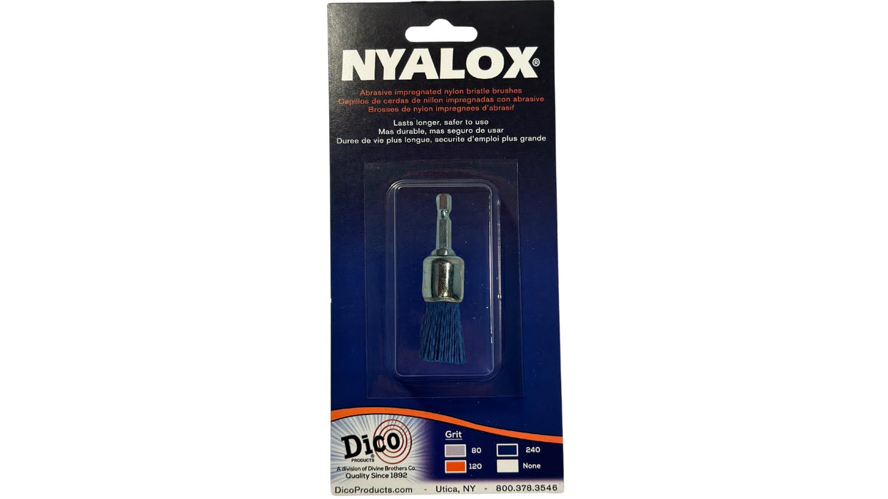 Dico 541-787-3/4 Nyalox End Brush 3/4-Inch Blue 240 Grit