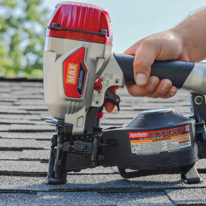 [ USED ] MAX USA (CN445R3-USD) CORP SuperRoofer Roofing Coil Nailer up to 1-3/4" (Used, Like New)