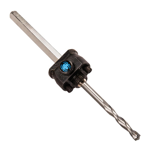 Spyder Hex10 1/2-inch Quick Change Hole Saw Arbor and TCT Pilot Bit Assemby for Cement and Masonry