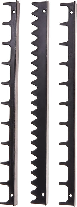 Ernst Manufacturing 6011M Screwdriver Rail Set with Magnetic Backing, 20 Tool, Black 40 Tool Magnetic Backing Black