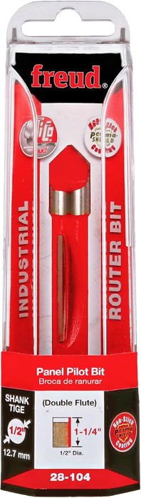 Freud 28-104 1/2" Diameter Panel Pilot Bit with 1/2" shank, 1-1/4" Carbide Height