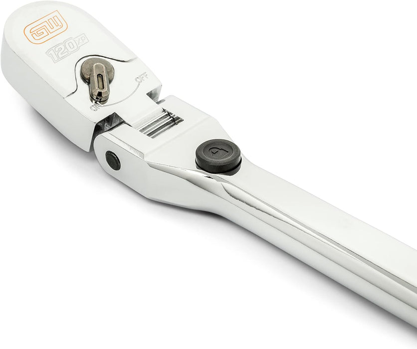 GEARWRENCH 3/8" Drive 120XP Locking Flex Head Ratchet with Cushion Grip - 81321 Cushion Grip 3/8" Drive