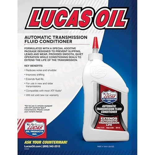Lucas Oil 10441 Automatic Transmission Fluid Conditioner - 20 Ounce
